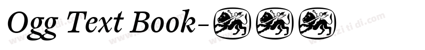 Ogg Text Book字体转换